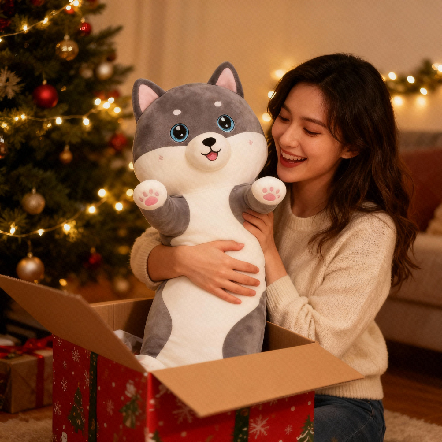 Snugszy Hug Plush, Husky Edition™